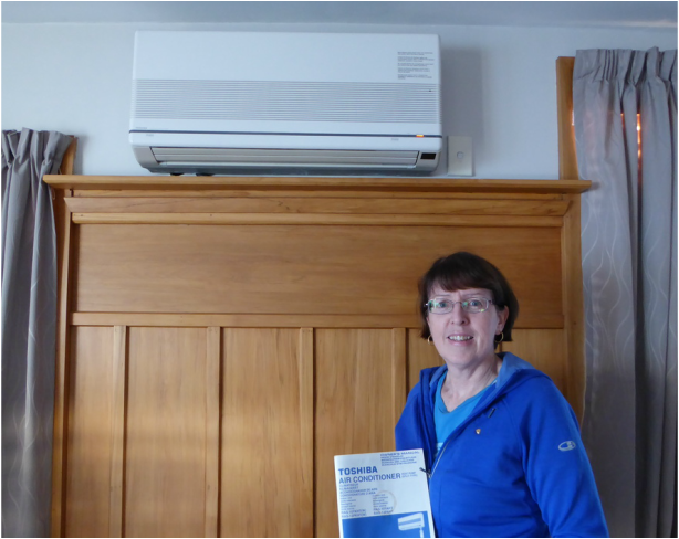Lynne had her 17 year old Toshiba heat pump serviced in Christchurch by Heat Pumps NOW 
