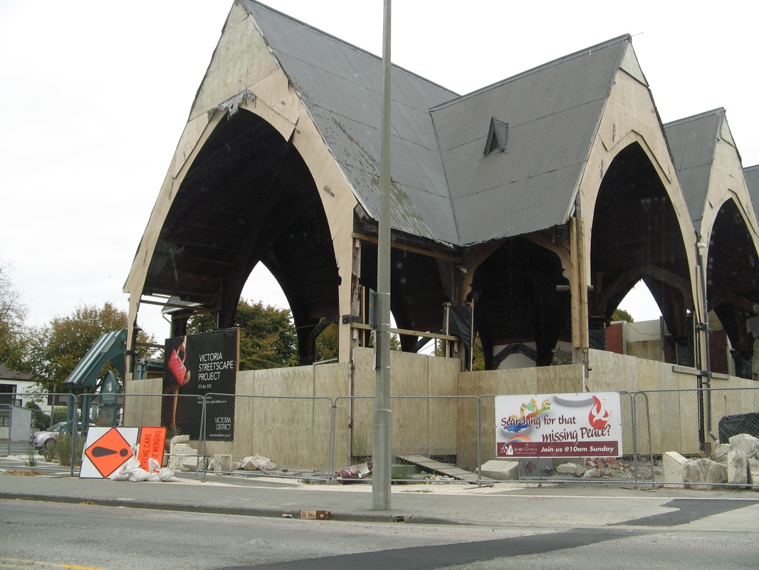 The Canterbury earthquakes destroyed many buildings, allowing materials to be repurposed.