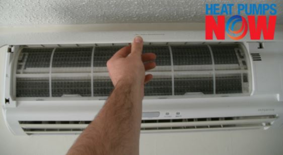 Now your heat pump is clean, replace the front cover.